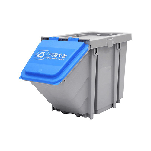 25L多色垃圾分类收纳箱 蓝色盖（餐厨垃圾）不带轮 CB R25GYB