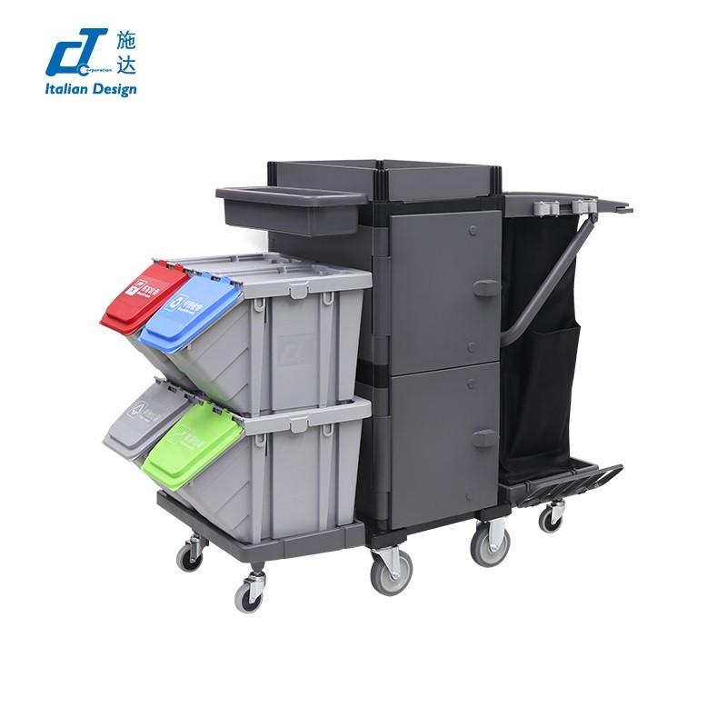 CT施达“形变”系列清洁服务车-垃圾分类回收系统 配4个25L分类回收箱